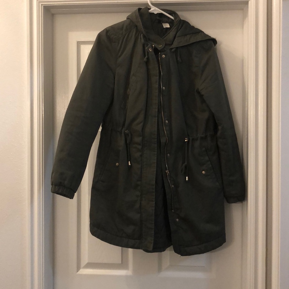 Olive green coat!!